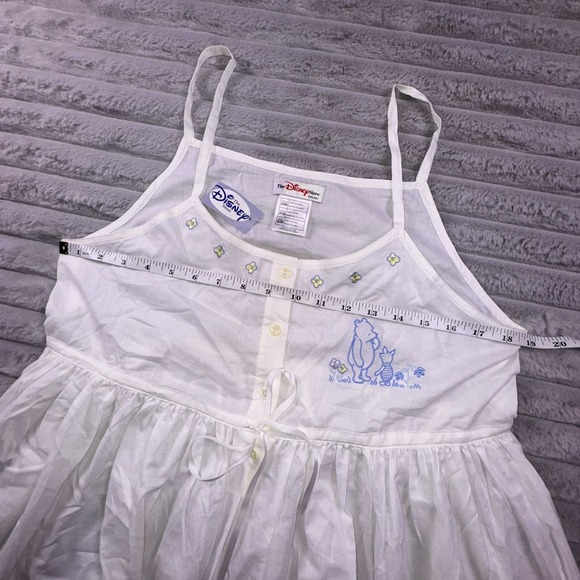 Winnie The Pooh Nightgown Women S/M Pooh Piglet Embroidered Disney Store VTG 90s - Picture 8 of 11